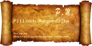 Pillisch Margaréta névjegykártya